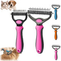 Pet Pro Grooming Tool, 2-in-1 Deshedding Dog Brush by uphrgmd