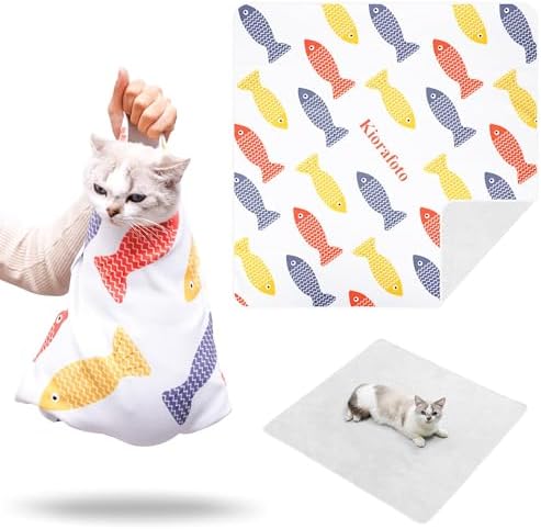 35.5" Extra Large Cat Wrap for Cutting Nails Medicine Grooming Wrap by Kiorafoto