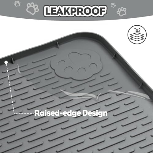Kalolary Cat Litter Box Mats, Large 34" x 22" Silicone Cat Mat - Image 7