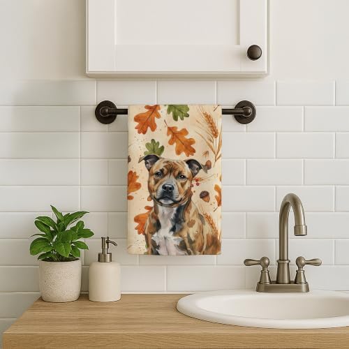 Caroline's Treasures Staffordshire Bull Terrier Dogs Kitchen Towel 15x25 - Image 2