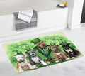 St. Patricks Day Irish Family Pitbull Dogs Bath Mat- Anti-Slip Pet Bath Mat by DoggieoftheDay