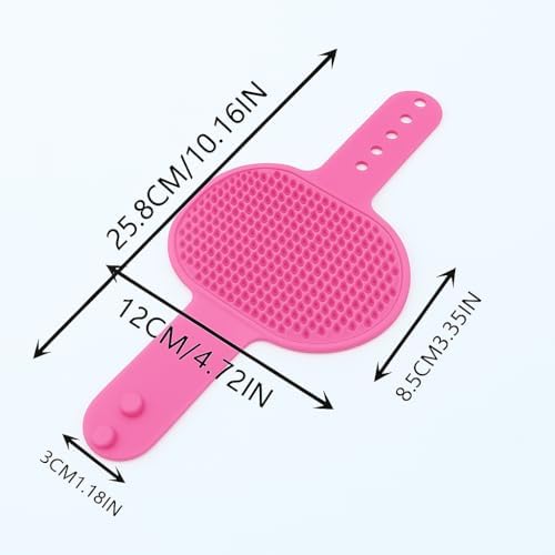 Silicone Pet Grooming Brush for Dogs & Cats – Soft Bath Brush, Gentle - Image 6