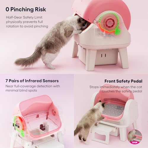 PetPivot Self Cleaning Litter Box, Open Top Automatic Cat Litter Box - Image 2