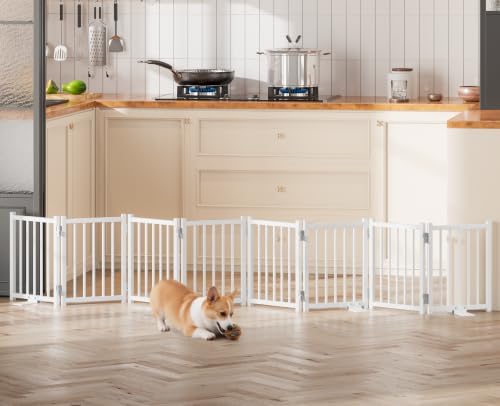 Snughome Short Dog Gate Indoor, Expands Up to 96’’ Wide Foldable Pet Gate - Image 3