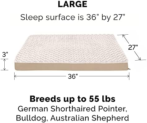 Furhaven Replacement Dog Bed Cover Ultra Plush Faux Fur & Suede Mattress - Image 3