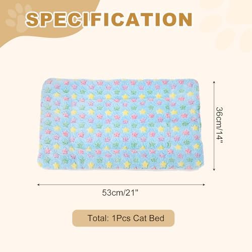 Dog Cat Bed Mat, Soft Coral Fleece Pet Cushion Pad - Image 2
