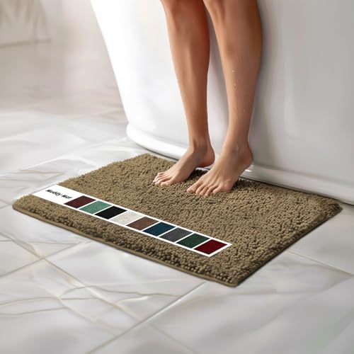 Muddy Mat® | Chenille Bathroom Rugs Quick Dry Microfiber Mats Non Slip Washable by MuddyMat%C2%AE