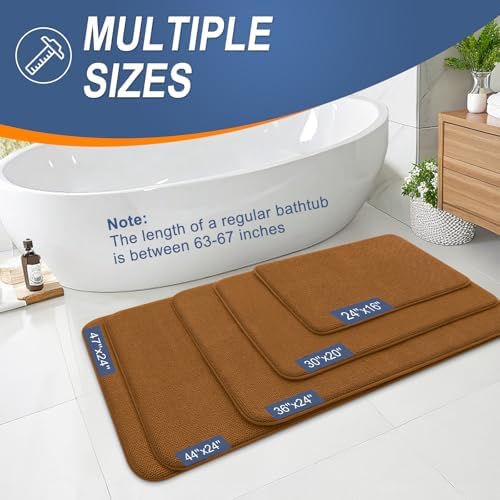 OLANLY Memory Foam Bathroom Runner Rugs 47x20, Absorbent Long Mat - Image 5