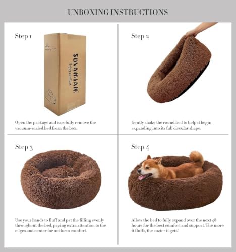 Comfort Donut Dog Bed for Small Dogs, Cat Bed & Pet Bed for Indoor Use - Image 7