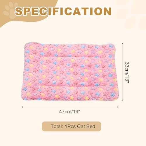 Dog Cat Bed Mat, Soft Coral Fleece Pet Cushion Pad - Image 2