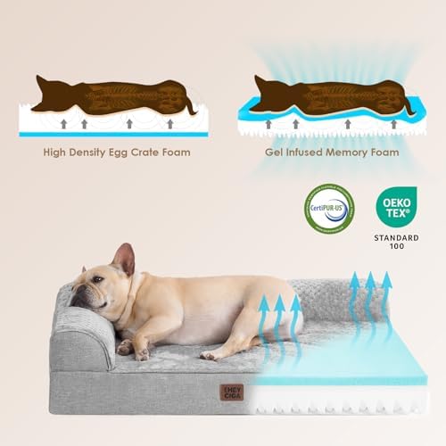 EHEYCIGA Orthopedic Dog Bed, Medium Memory Foam Dog Bed - Image 4