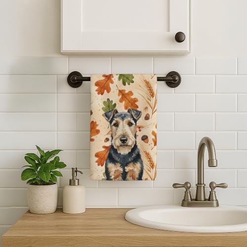 Caroline's Treasures Welsh Terrier Dogs Kitchen Towel 15x25 in - Image 2