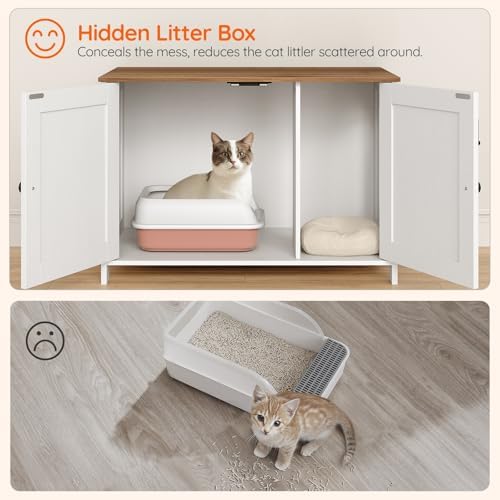 HOOBRO Litter Box Enclosure, Cat Litter Box Furniture - Image 6