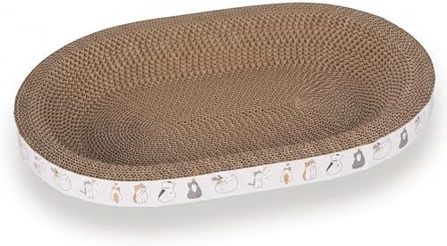 PatiencET Oval Cat Scratcher Bed by patiencET