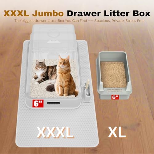 XXXL Jumbo Drawer Stainless Steel Cat Litter Box - Image 3