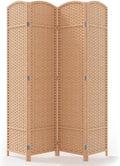 JOSTYLE Outdoor Privacy Screen 4-Panel Folding Room Divider Space Partition by Jostyle