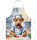 Caroline's Treasures Airedale Terrier The Chef Apron Cooking Kitchen Server by CarolinesTreasures