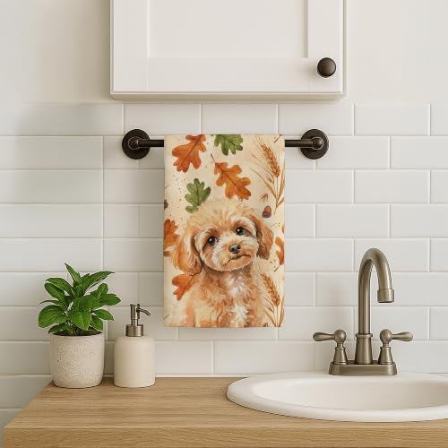 Caroline's Treasures Poodle Dogs Kitchen Towel 15x25 in - Image 2