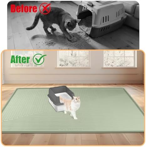 Silicone Cat Litter Mat 50" x 36" Cat Mat - Image 5