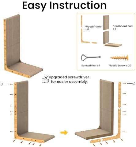 Conlun Cardboard Cat Scratcher - Image 5