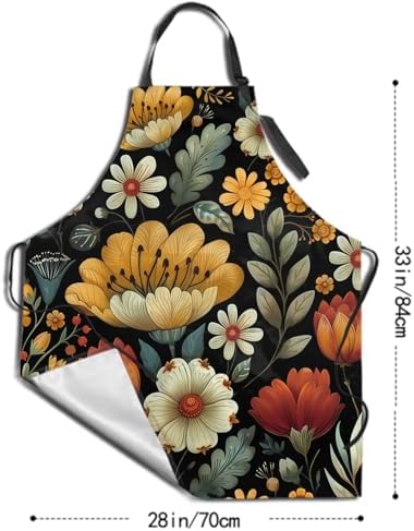 Sweetshow Cute Dog Apron with 2 Pockets and Adjustable Neck Waterproof Kitchen - Image 5