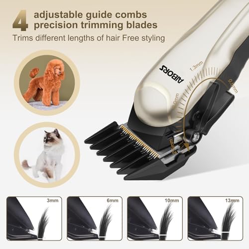 Quiet Dog Grooming Kit - 2000mAh Dog Clippers - Image 4