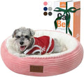 Zerbuger 23in Pink Round Dog Bed Sofa by Zerbuger