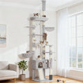 Hey-brother Cat Tree Tower, Adjustable Height, Floor to Ceiling by Hey-brother