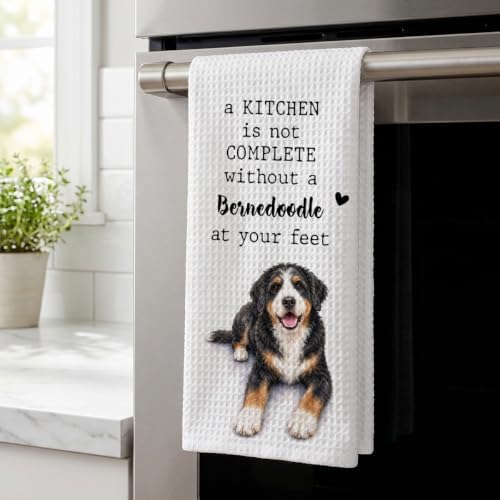 Bernedoodle Kitchen Towel, Funny Dog Lover Kitchen Decor - Image 3