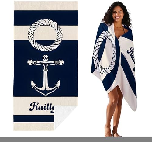 JML Custom Anchor Beach Towel - Image 2