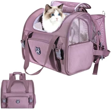 Lollimeow Expandable Large Cat Carrier Backpack, Supports up to 22 lbs by Lollimeow