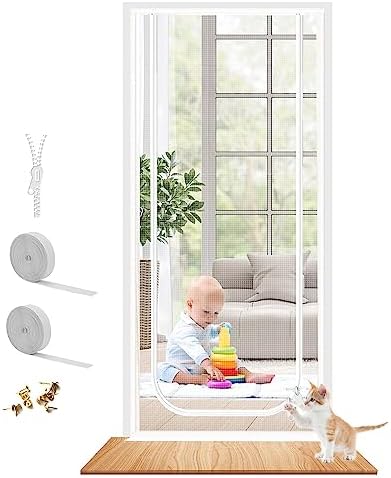 Dixutzi Reinforced Cat Screen Door Fits Door Size 36''x 80'', Heavy Duty Pets by Dixutzi