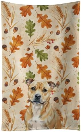 Caroline's Treasures Staffordshire Bull Terrier Dogs Kitchen Towel 15x25 by CarolinesTreasures