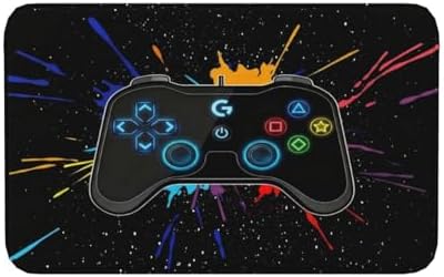 Game Joystick Bath Mat Non-Slip Soft Microfiber Bathroom Rugs Washable Bathmat by Unknown