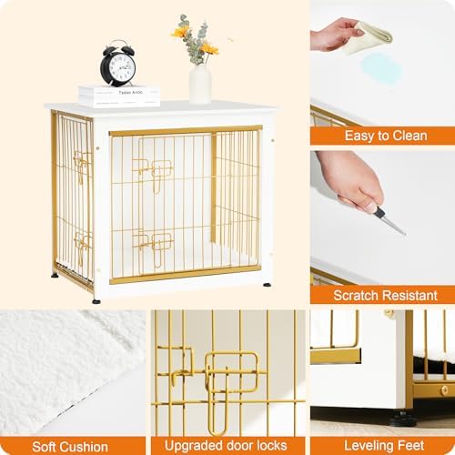 DWANTON 27" Dog Crate Furniture, Dog Kennel Indoor, - Image 5