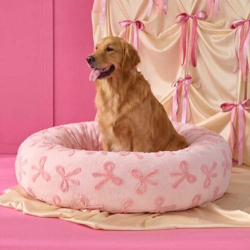 Lesure Shown on TV Jacquard Donut Dog Beds Extra Large - Image 6