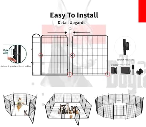 Portable Dog Crates & Playpen, Indoor/Outdoor, Easy-Carry Straps, One Door - Image 6