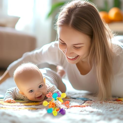 Baby Montessori Sensory Toys for 0-6 6-12 Months, Baby Teether Teething Toys - Image 7