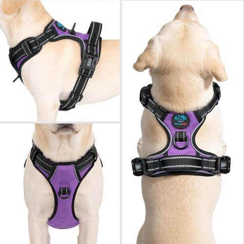PHOEPET No Pull Dog Harnesses for Small Puppies Reflective Adjustable - Image 2