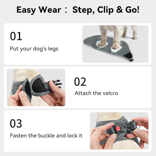 Joytale Step-in Dog Harness, Soft Breathable Mesh - Image 3