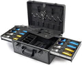 MoyRetty Professional Barber Case Aluminum Organizer, 16.5"*12.4"*7" by MoyRetty
