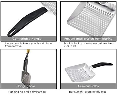 DS. DISTINCTIVE STYLE Cat Litter Scoop Deep Shovel Metal Sifter - Image 4