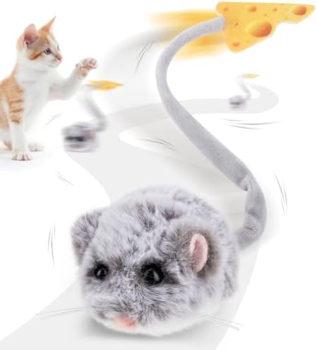 Migipaws Interactive MigiMouse Cat Toy 360° Rolling & Spin by MigipawsCreateMoreEnjoymenttoPetsandFamily