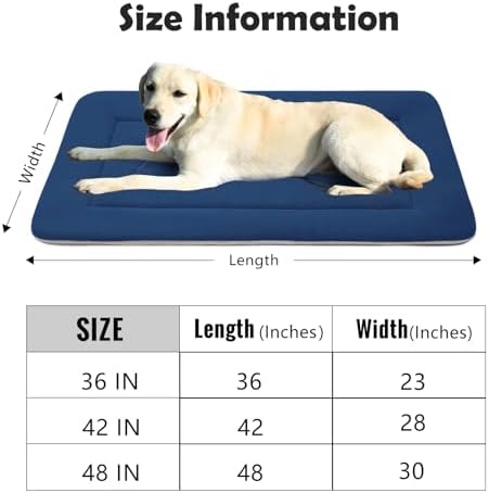 Extra Large Dog Bed Soft Dog Crate Pad Mat, 48 in Non-Slip Bottom Washable Dog - Image 6
