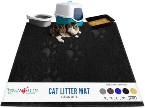 Andalus Jumbo Cat Litter Mat, Non-Slip & Easy to Clean Cat Litter Box Mat by AndalusBrand