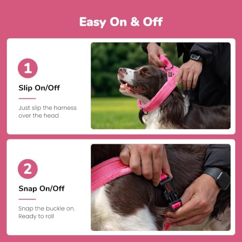 Didog No Pull Dog Harness for Medium Dogs, Soft Flannel Padded - Image 3