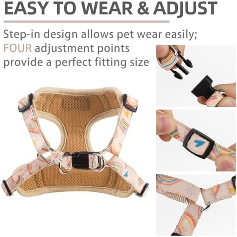 PUPTECK Dog Harness and Leash Set Medium Sized, Step in No Pull Adjustable - Image 3