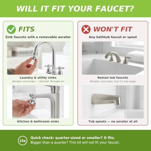 Wondurdog Dog Wash Faucet Sprayer Attachment, Fits Most Sink Faucets - Image 3