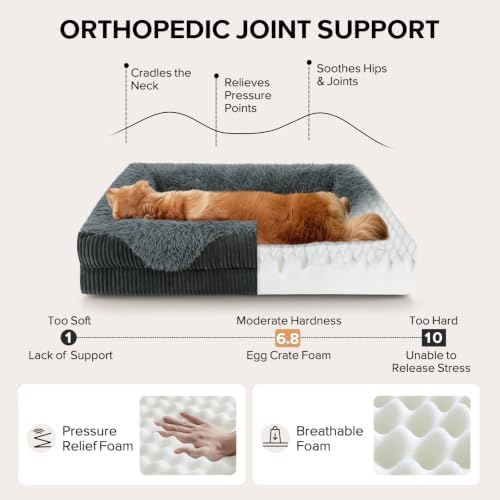 GASUR Orthopedic Dog Bed Extra Large Sized Dog, Washable XXL Dog Couch Beds - Image 2