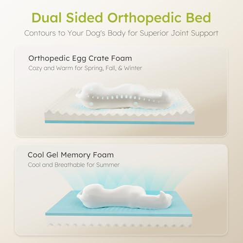 CWAWZ Jumbo Dog Bed for Extra Large Dogs, Orthopedic Dog Bed - Image 2